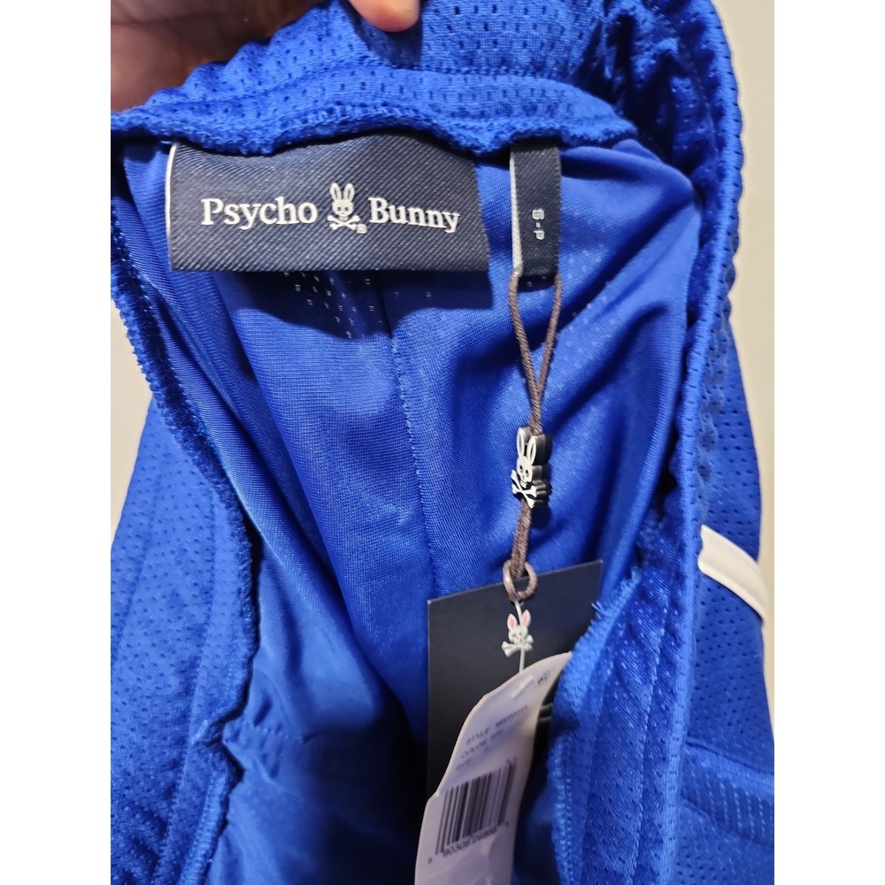 Psycho Bunny NWT Shorts Mens S Blue Gym Workout Athletic Drawstring Pockets Logo - Picture 7 of 8